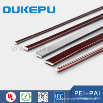 for winding transformer H class rectangular polyester-imide enamelled copper wire